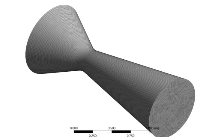 convergent-divergent-nozzle-ansys Diagram
