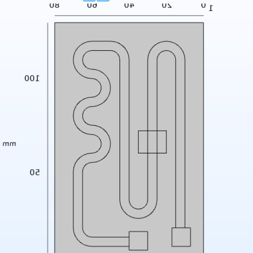 electronic-cooling-cfd-comsol Diagram