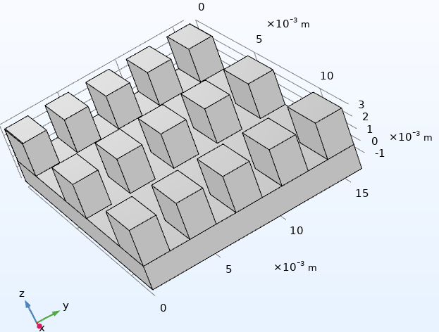 electronic-cooling-cfd-comsol Diagram