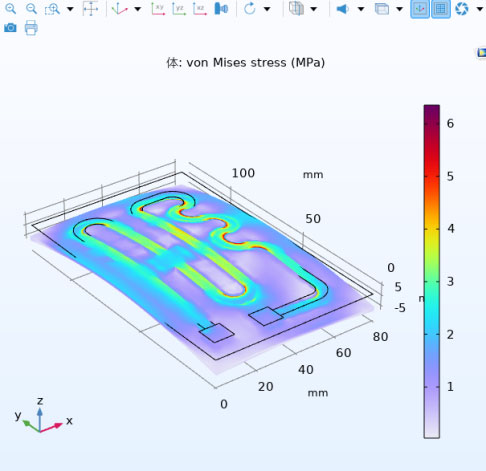 electronic-cooling-cfd-comsol Diagram