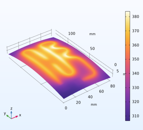 electronic-cooling-cfd-comsol Diagram