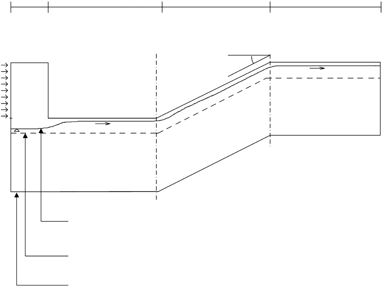 spillway-flow-simulation-cfd Diagram