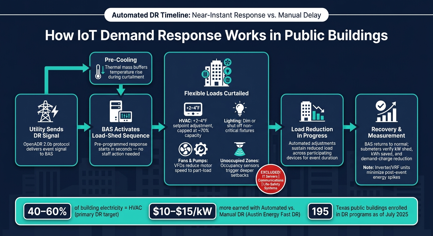 Figure 1: System Model, Architecture & Empirical Results for IoT Based Demand Response