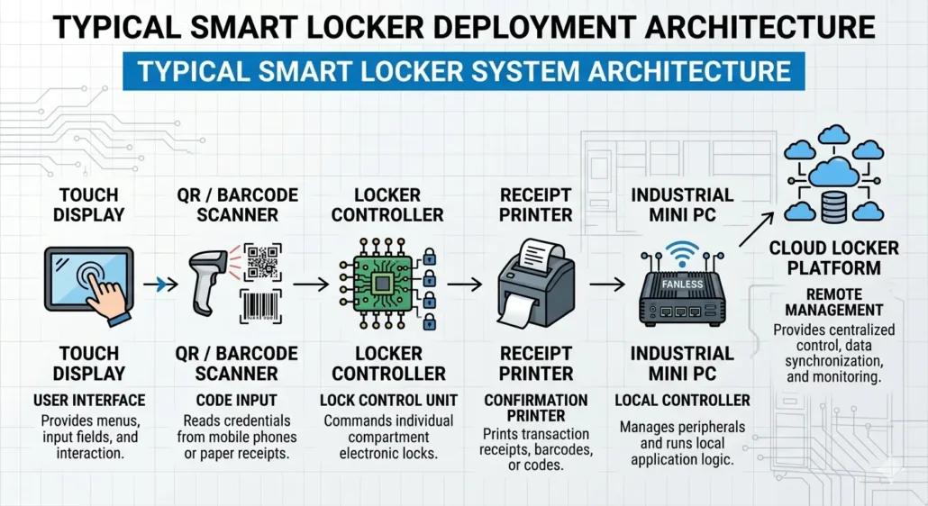 Figure 1: System Model, Architecture & Empirical Results for Smart Locker IoT System