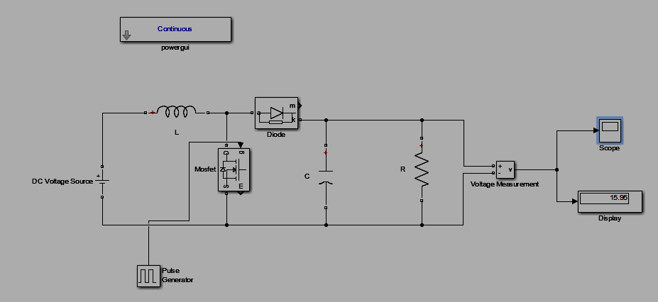 boost-converter-simulation-matlab Diagram