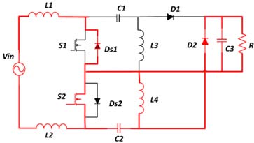 bridgeless-pfc-matlab-simulink Diagram
