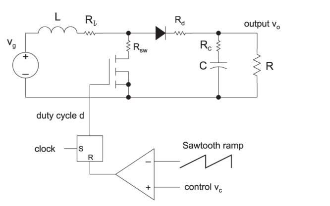 buck-boost-converter-matlab-simulink Diagram
