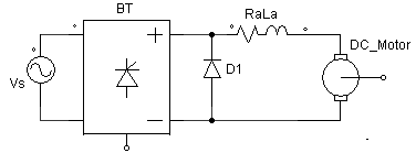 chopper-fed-dc-drive-matlab Diagram