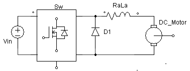 chopper-fed-dc-drive-matlab Diagram