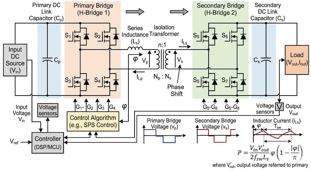dual-active-bridge-dab-matlab Diagram