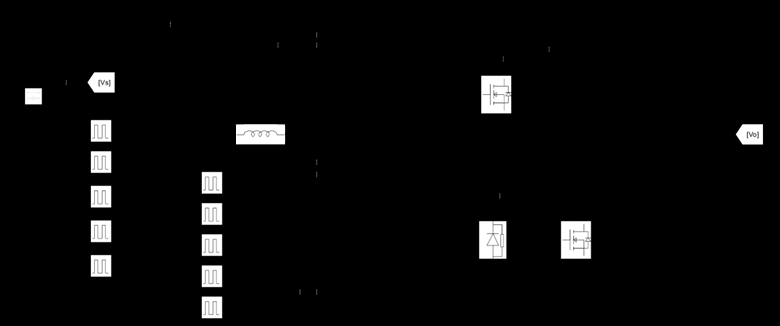 half-bridge-converter-matlab-simulink Diagram
