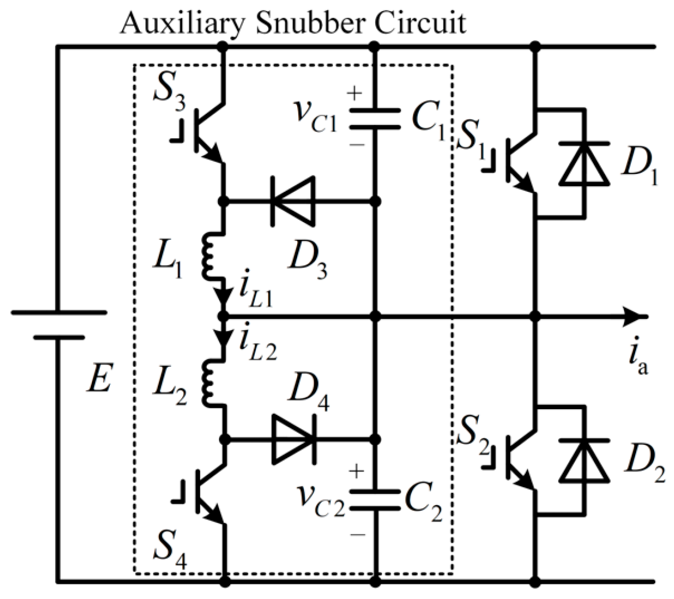 Figure 1: Simulink Block Model, Power Circuit & Switching Waveform for Snubber Circuit Design MATLAB