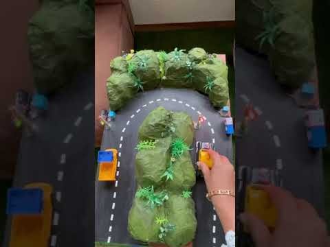 Figure 4: Working Model Setup, Scientific Diagram & Project Prototype for Accident Prevention System On Hair Pin Bends