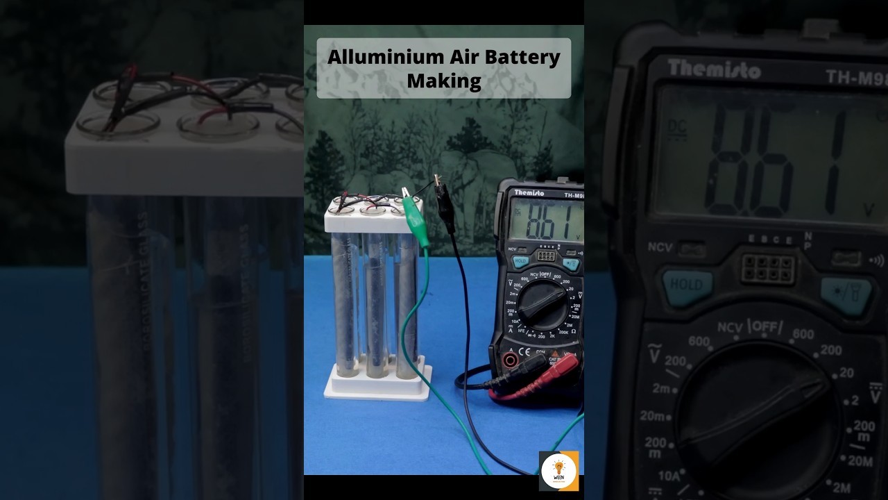 Figure 3: Working Model Setup, Scientific Diagram & Project Prototype for Aluminum Air Battery Saltwater Electrolyte Fuel Cell