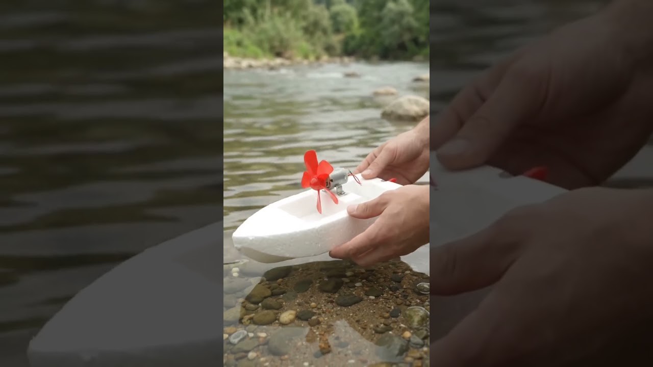 Figure 1: Working Model Setup, Scientific Diagram & Project Prototype for Amphibious All Terrain Vehicle Paddle Wheels Model