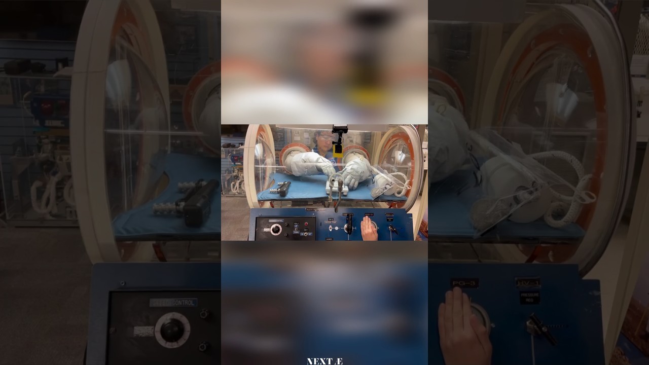 Figure 4: Working Model Setup, Scientific Diagram & Project Prototype for Astronaut Space Suit Glove Pressurized Glove Box Test