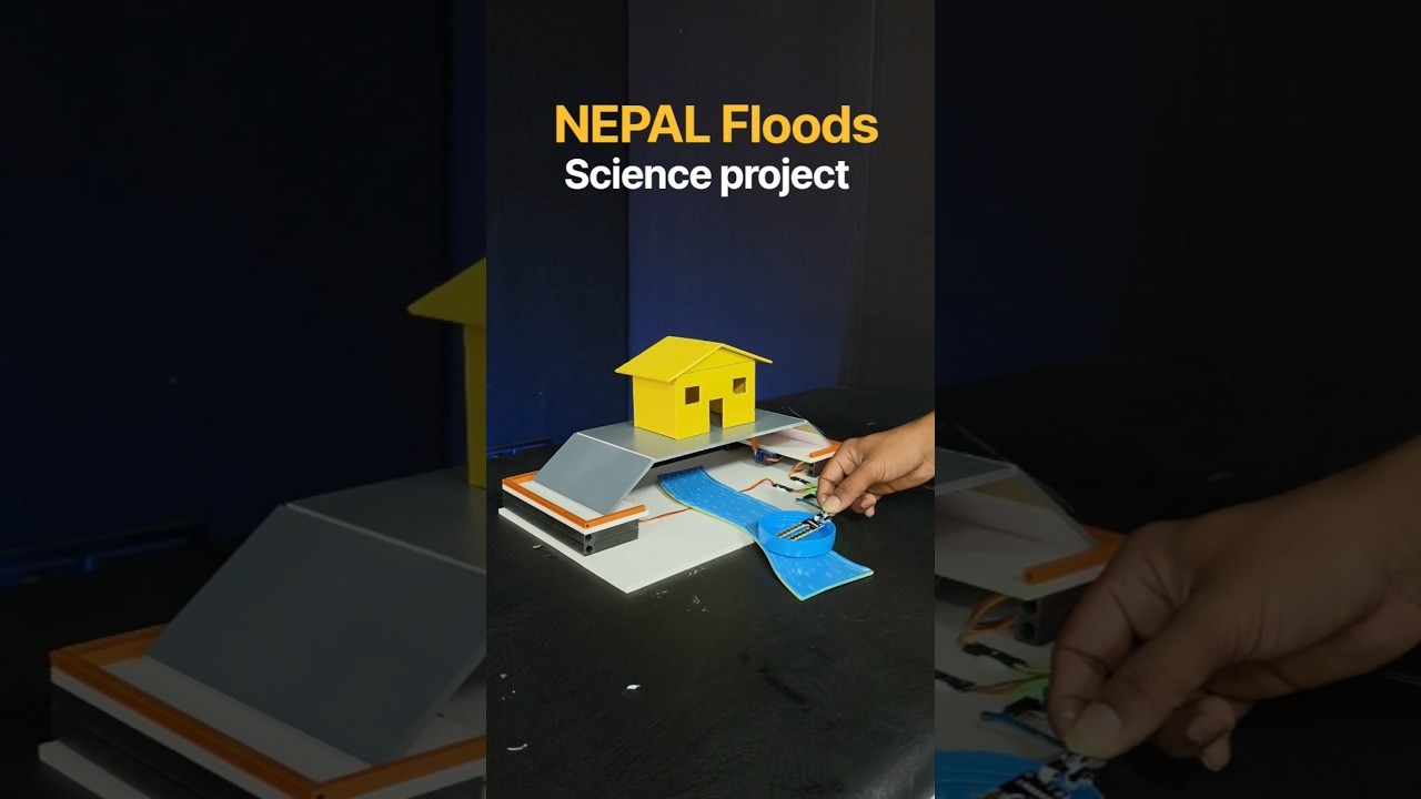 Figure 4: Working Model Setup, Scientific Diagram & Project Prototype for Automated Mountain Road Landslide Detection Tripwire Gate