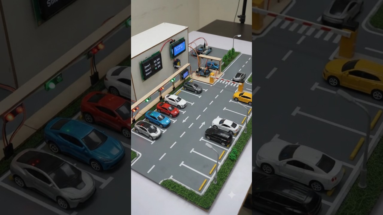 Figure 3: Working Model Setup, Scientific Diagram & Project Prototype for Automated Multi Floor Rotary Car Parking Lift Model