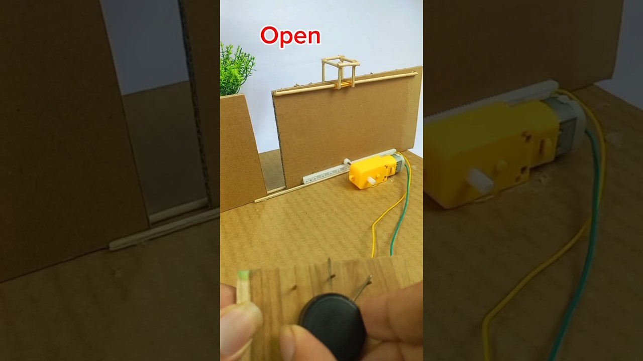 Figure 2: Working Model Setup, Scientific Diagram & Project Prototype for Automatic Door Opener Using Infrared Break Beam Model