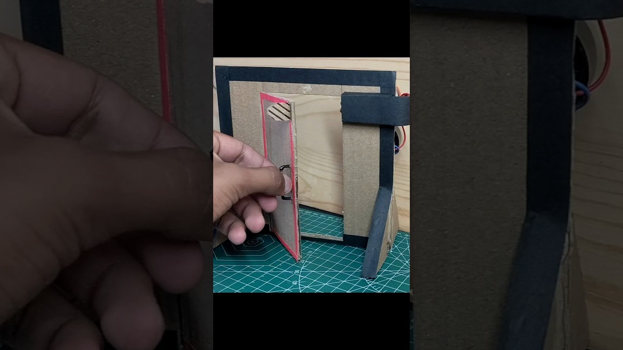 Figure 4: Working Model Setup, Scientific Diagram & Project Prototype for Automatic Door Opener Using Infrared Break Beam Model