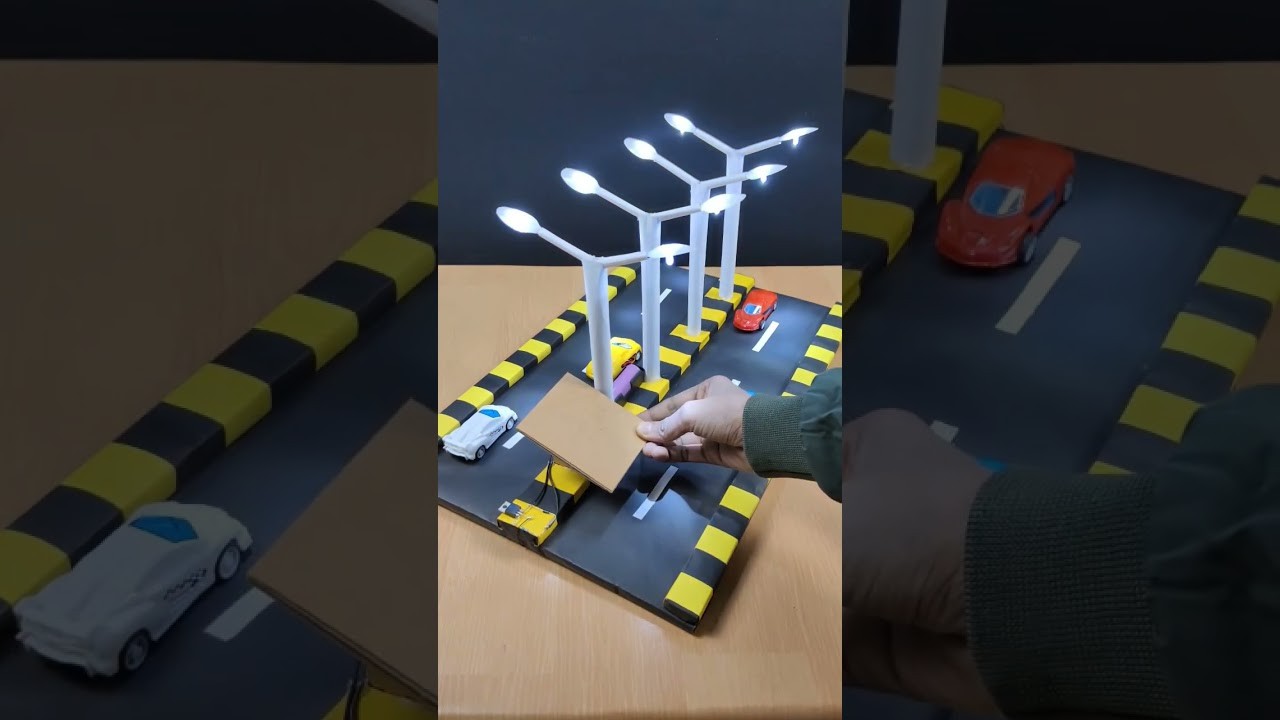 Figure 4: Working Model Setup, Scientific Diagram & Project Prototype for Automatic Street Light Working Model Using LDR