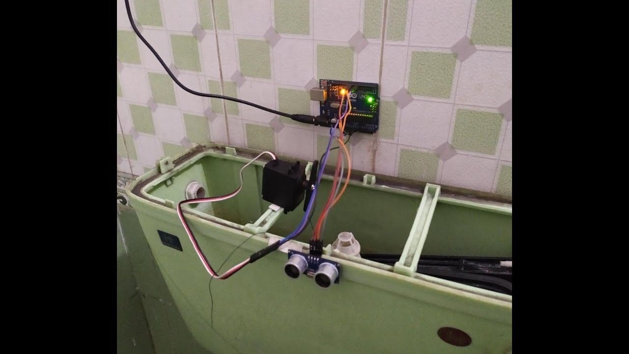 Figure 2: Working Model Setup, Scientific Diagram & Project Prototype for Automatic Toilet Flusher Infrared Receding Sensor Valve