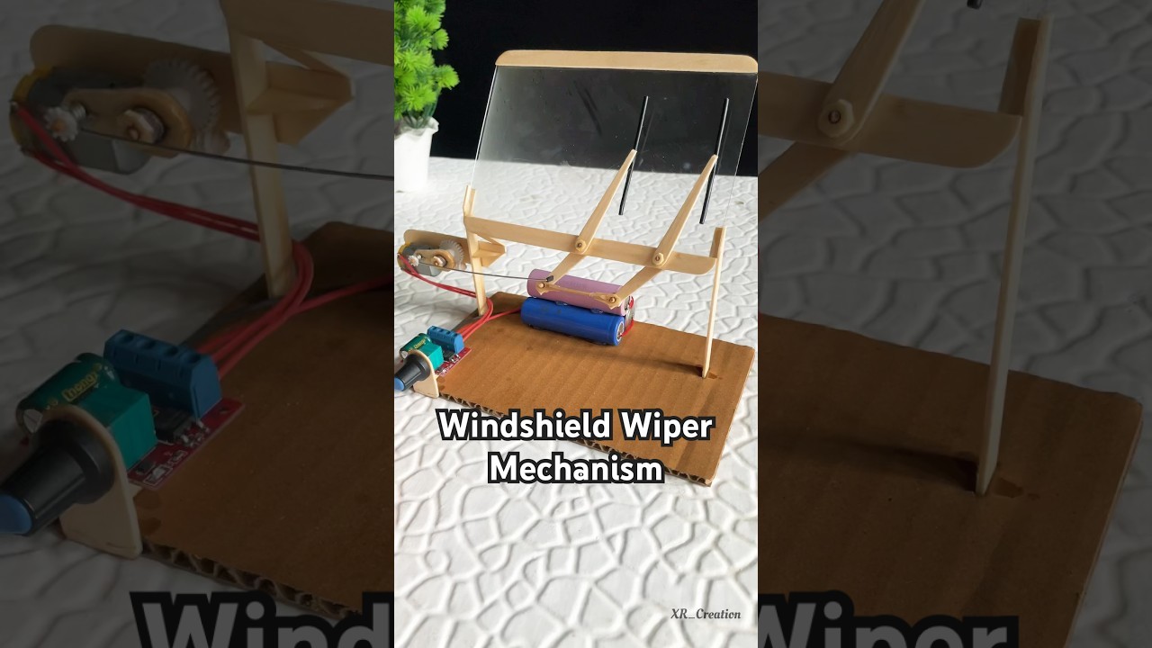 Figure 2: Working Model Setup, Scientific Diagram & Project Prototype for Automatic Wiper Speed Controller For Car Windshield Model