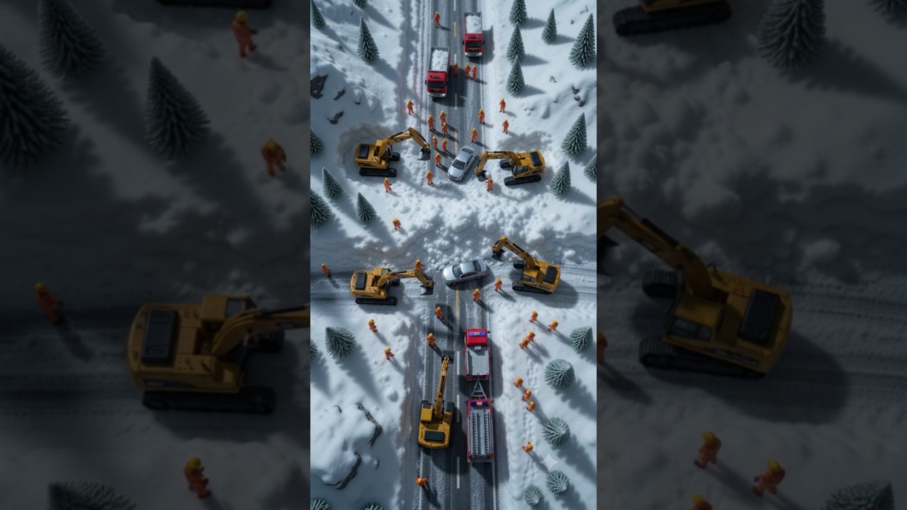 Figure 4: Working Model Setup, Scientific Diagram & Project Prototype for Avalanche Diverting Wedge Retaining Wall Snow Slide Model