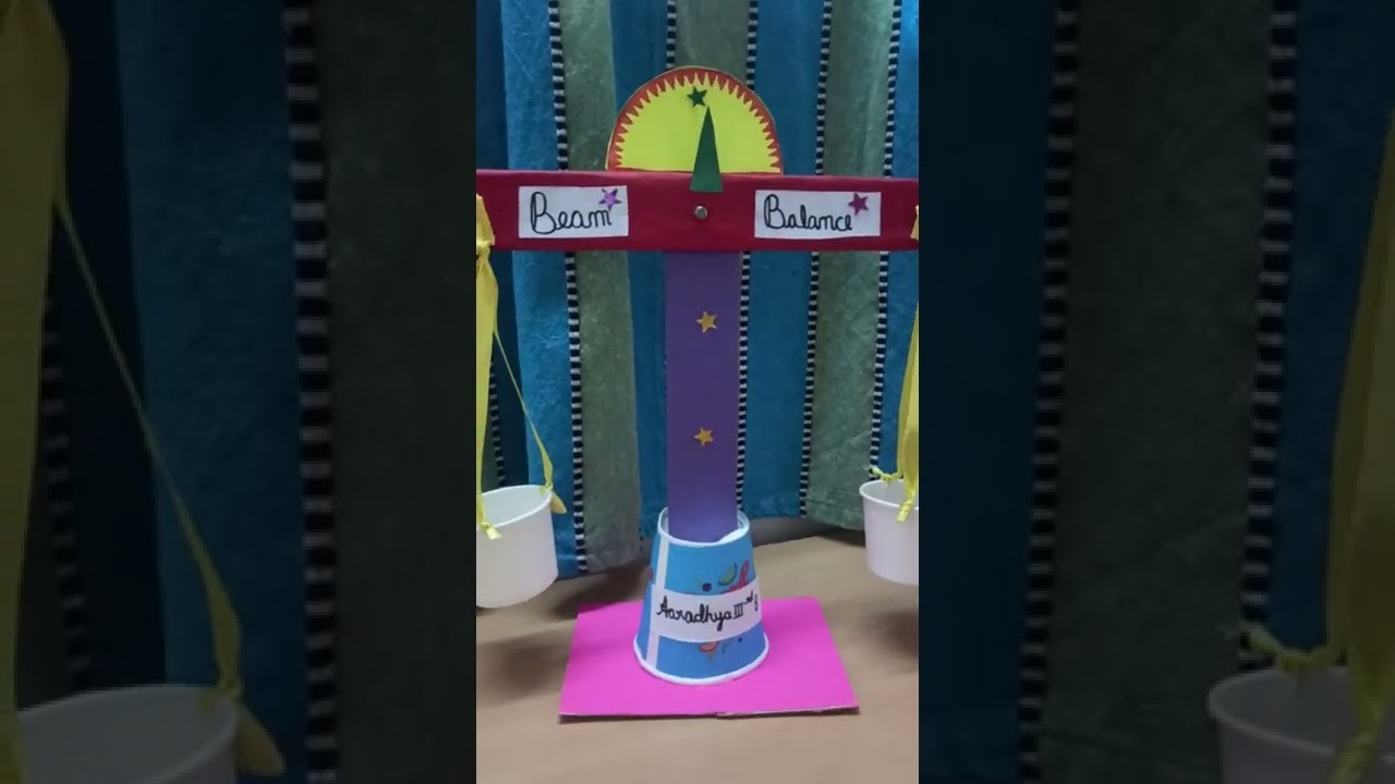 Figure 1: Working Model Setup, Scientific Diagram & Project Prototype for Balance Beam Working Model