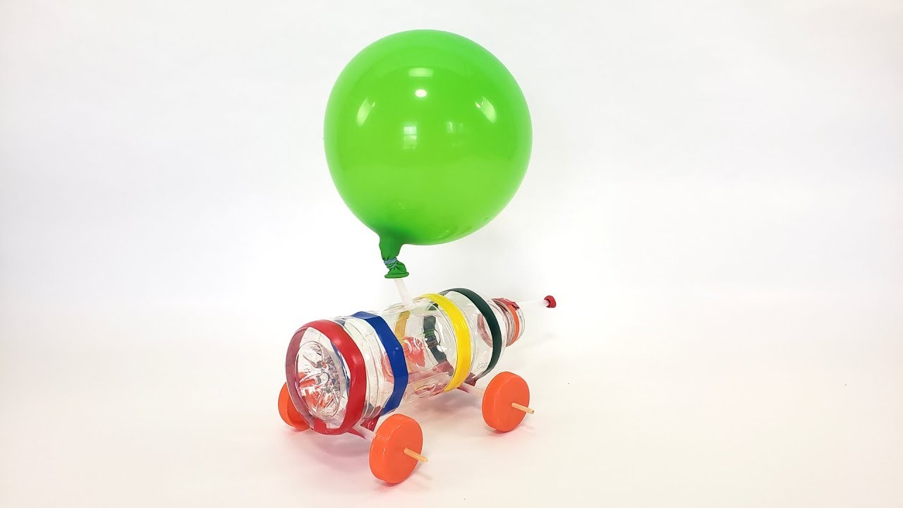 Figure 2: Working Model Setup, Scientific Diagram & Project Prototype for Balloon Powered Car Working Model