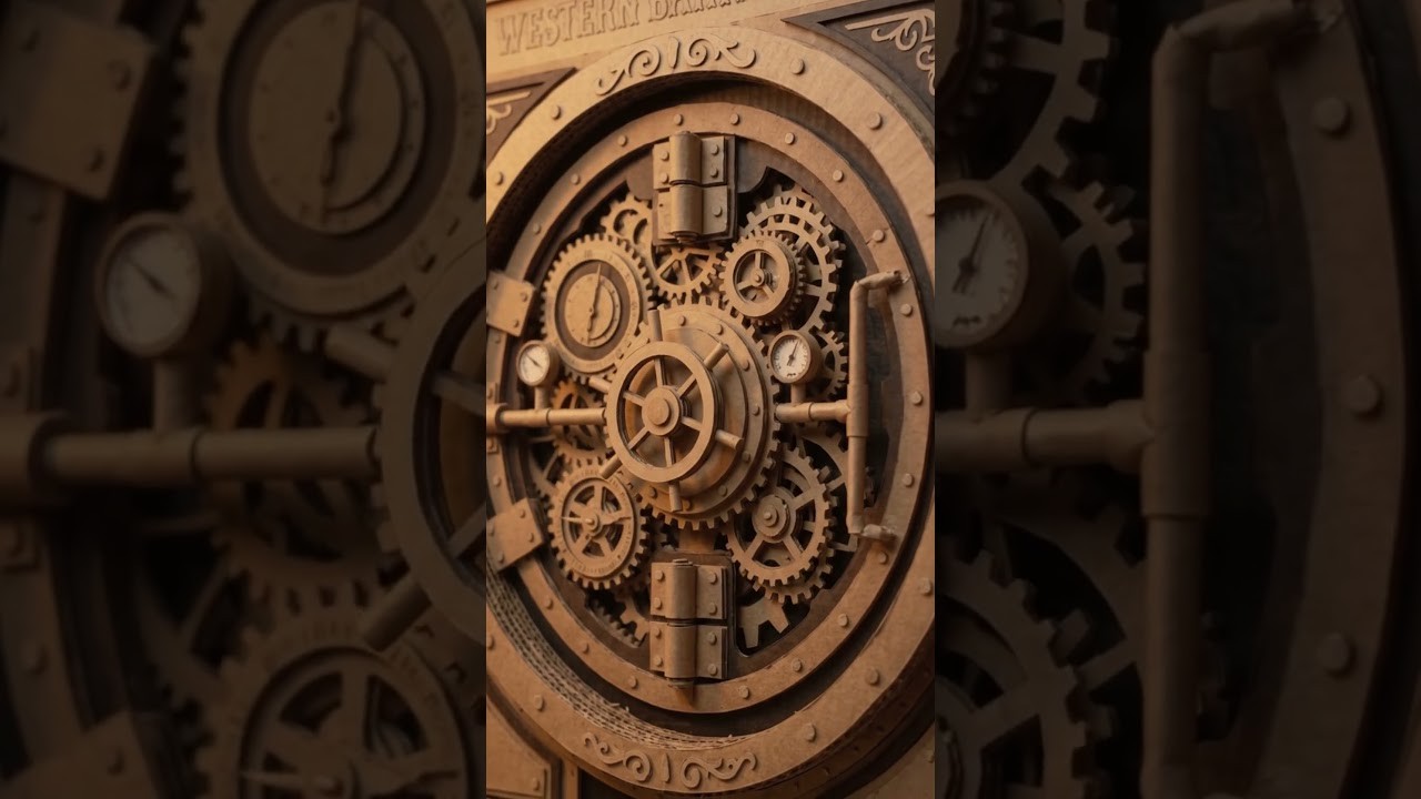 Figure 3: Working Model Setup, Scientific Diagram & Project Prototype for Bank Vault Three Movement Time Lock Mechanical Clock
