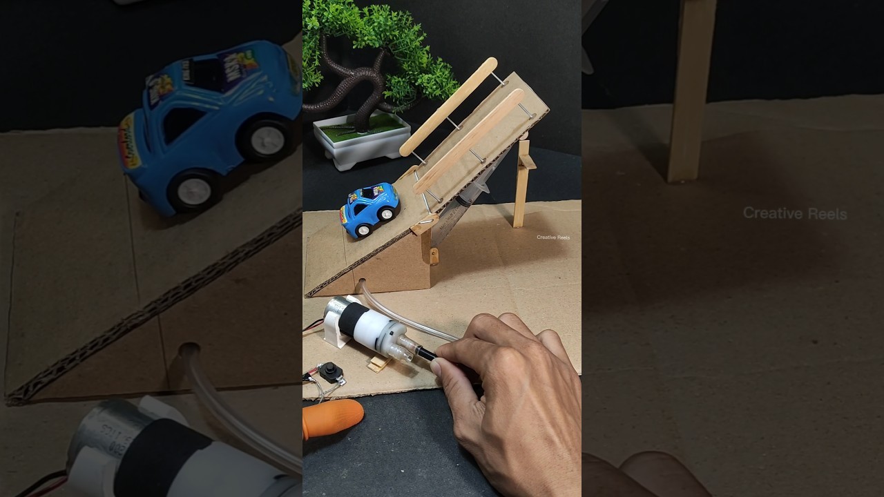 Figure 4: Working Model Setup, Scientific Diagram & Project Prototype for Bascule Drawbridge Counterweight Rack Motor Drive