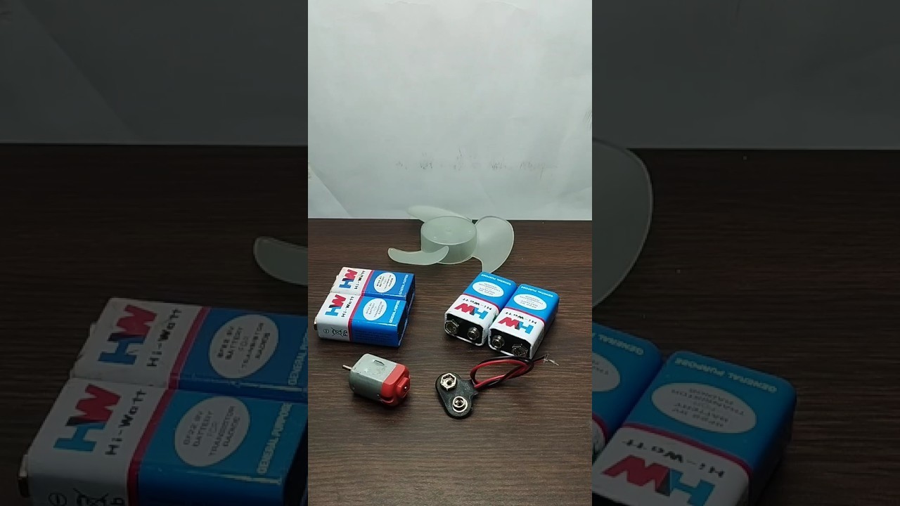 Figure 3: Working Model Setup, Scientific Diagram & Project Prototype for Battery Powered Fan Working Model