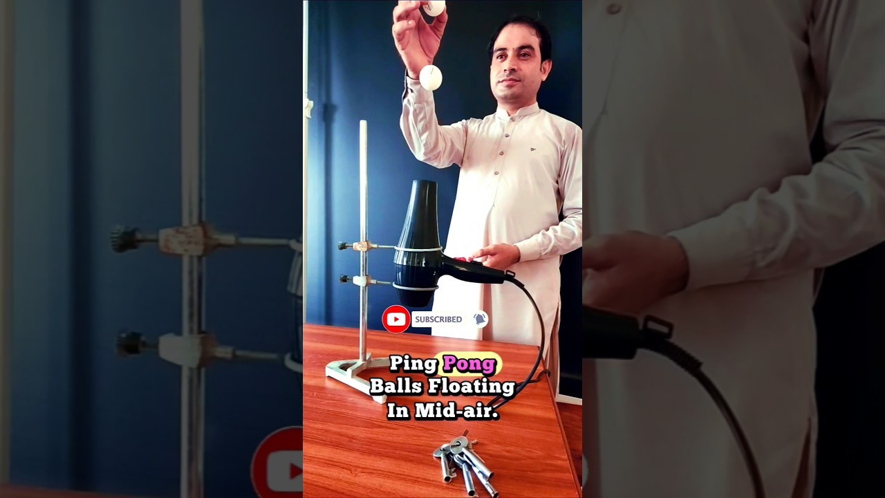 Figure 2: Working Model Setup, Scientific Diagram & Project Prototype for Bernoulli Levitating Ping Pong Ball Blower Model
