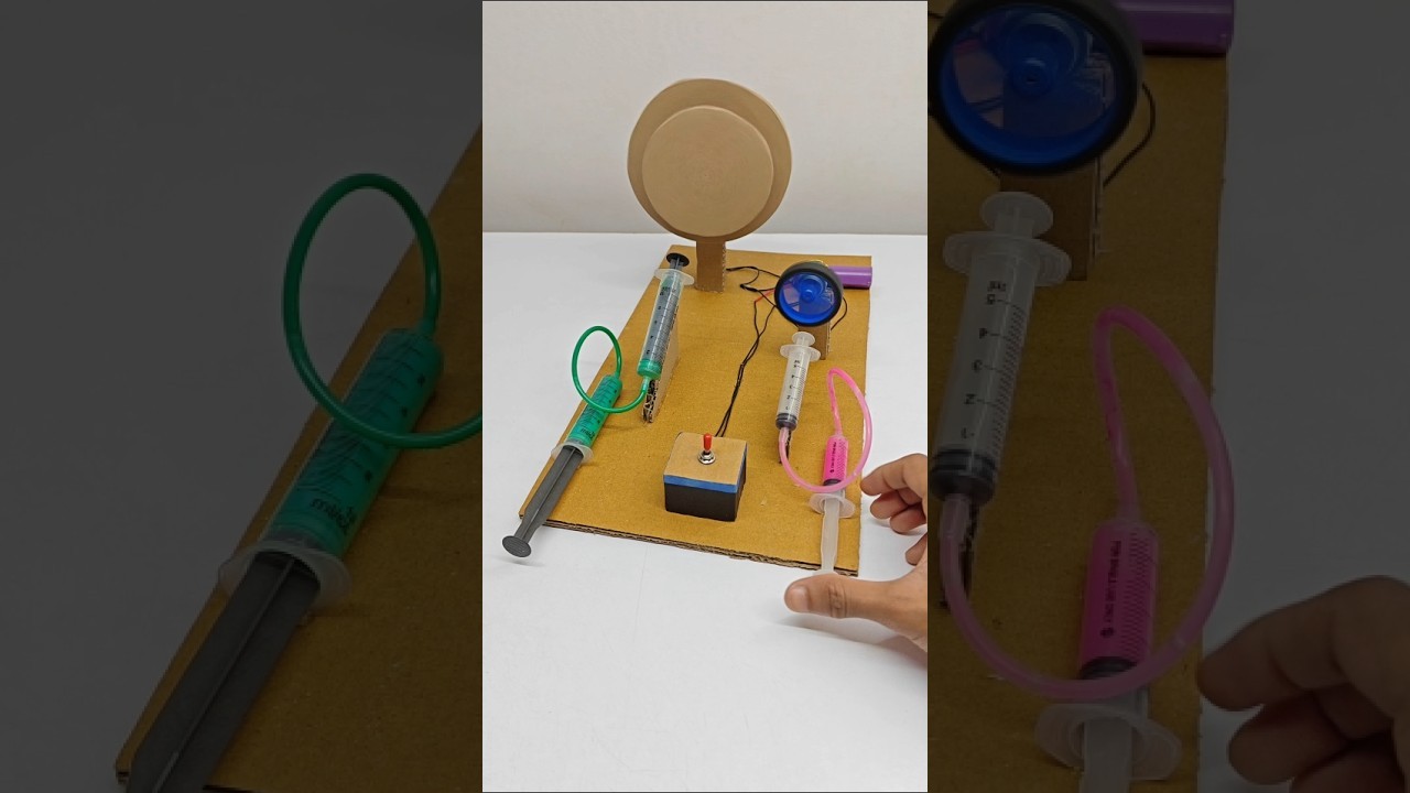 Figure 3: Working Model Setup, Scientific Diagram & Project Prototype for Best Working Model Science Exhibition Award Winning