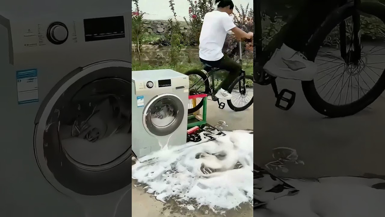 Figure 2: Working Model Setup, Scientific Diagram & Project Prototype for Bicycle Pedal Driven Washing Machine Working Model