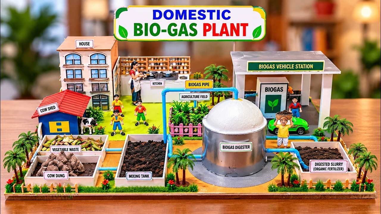 Figure 4: Working Model Setup, Scientific Diagram & Project Prototype for Biogas Scrubber Iron Sponge Hydrogen Sulfide Stripper