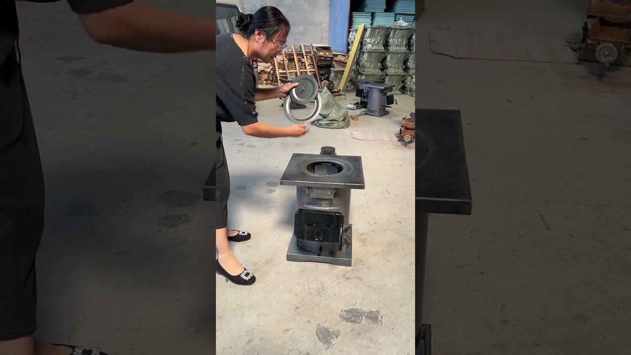 Figure 1: Working Model Setup, Scientific Diagram & Project Prototype for Biomass Gasifier Downdraft Syngas Stove Model