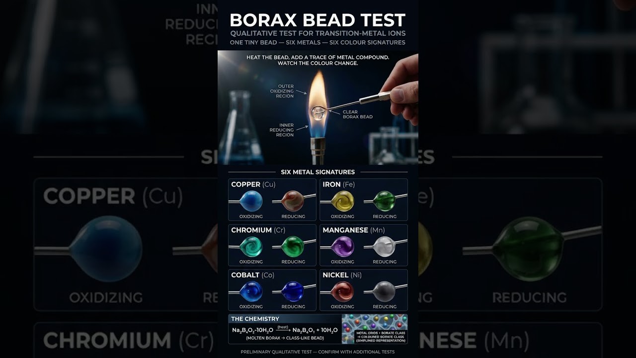 Figure 3: Working Model Setup, Scientific Diagram & Project Prototype for Borax Bead Test Transition Metal Ion Colors Model