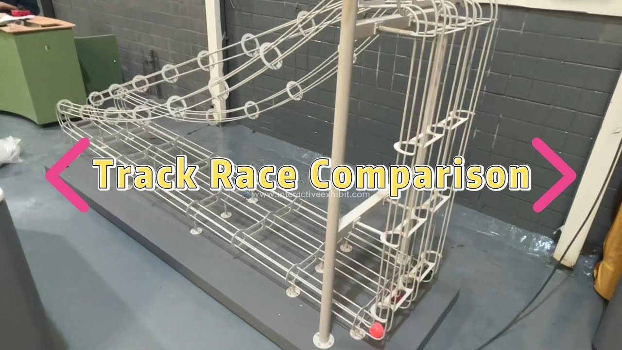 Figure 3: Working Model Setup, Scientific Diagram & Project Prototype for Brachistochrone Curve Fastest Descent Three Track Race