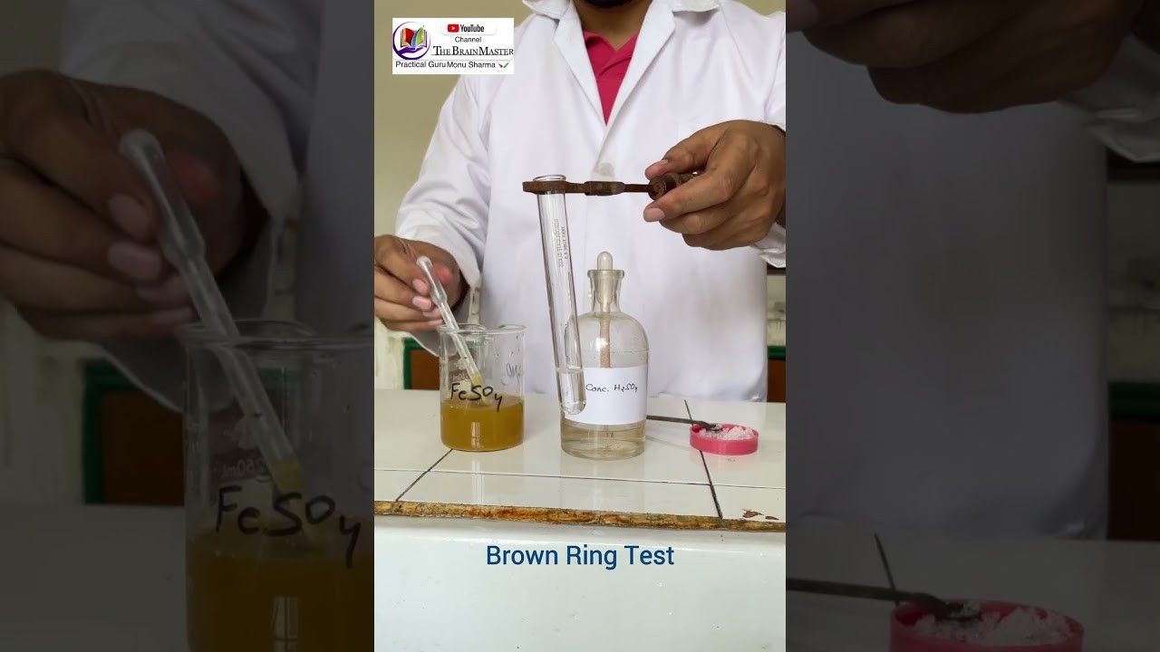 Figure 4: Working Model Setup, Scientific Diagram & Project Prototype for Brown Ring Test Nitrate Radical Identification Model