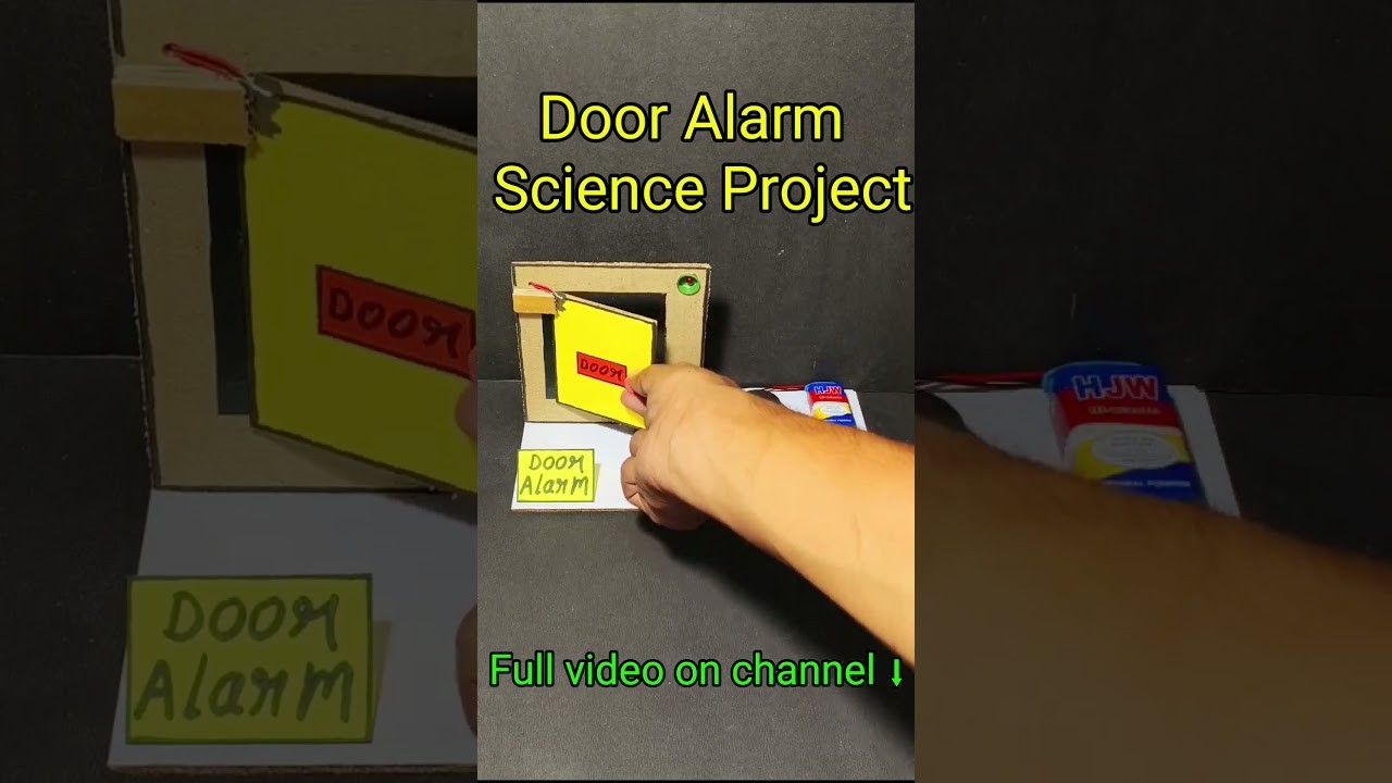 Figure 1: Working Model Setup, Scientific Diagram & Project Prototype for Burglar Alarm Working Model Using Buzzer