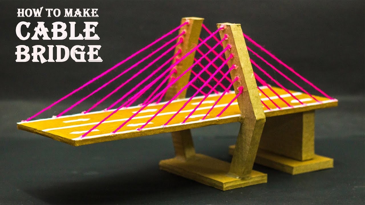 Figure 4: Working Model Setup, Scientific Diagram & Project Prototype for Cable Stayed Suspension Bridge Fan Vs Harp Stay Rig