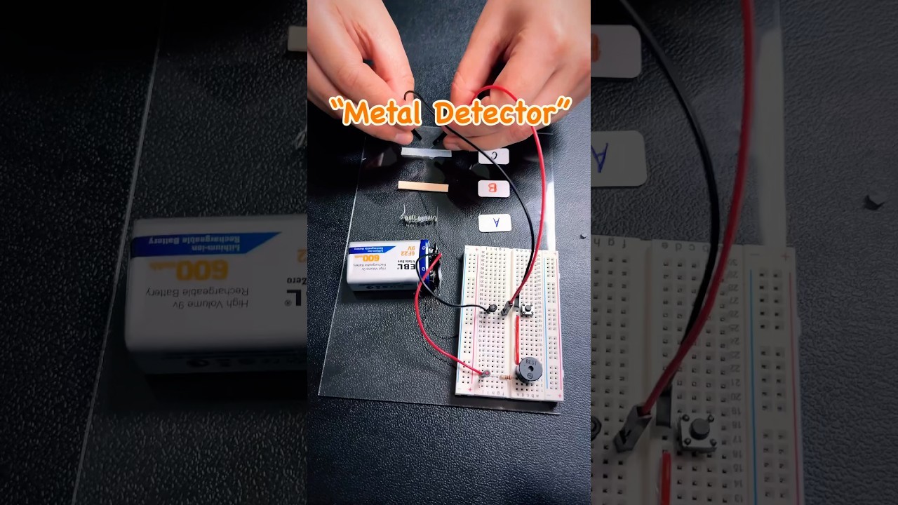 Figure 1: Working Model Setup, Scientific Diagram & Project Prototype for Capacitive Proximity Sensor Metal Detector Model