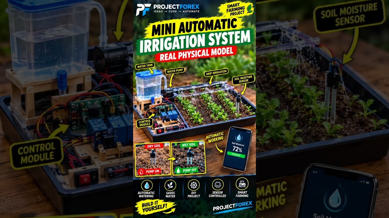 Figure 2: Working Model Setup, Scientific Diagram & Project Prototype for Capacitive Soil Moisture Automatic Pump Switch Model