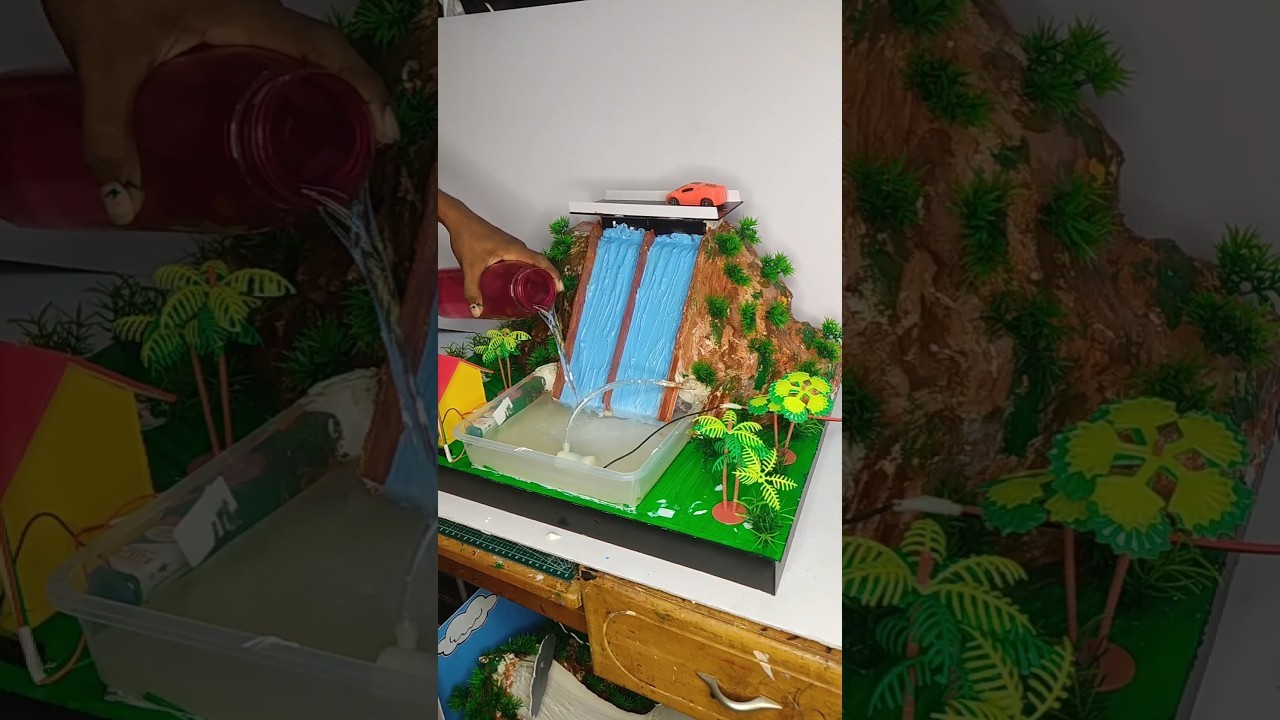 Figure 4: Working Model Setup, Scientific Diagram & Project Prototype for Check Dam Nallah Bund Monsoon Runoff Trapping Model
