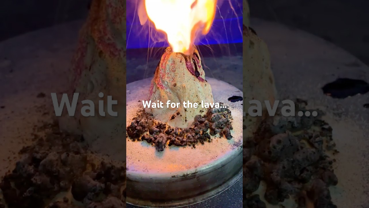 Figure 1: Working Model Setup, Scientific Diagram & Project Prototype for Chemical Volcano Ammonium Dichromate Eruption Model