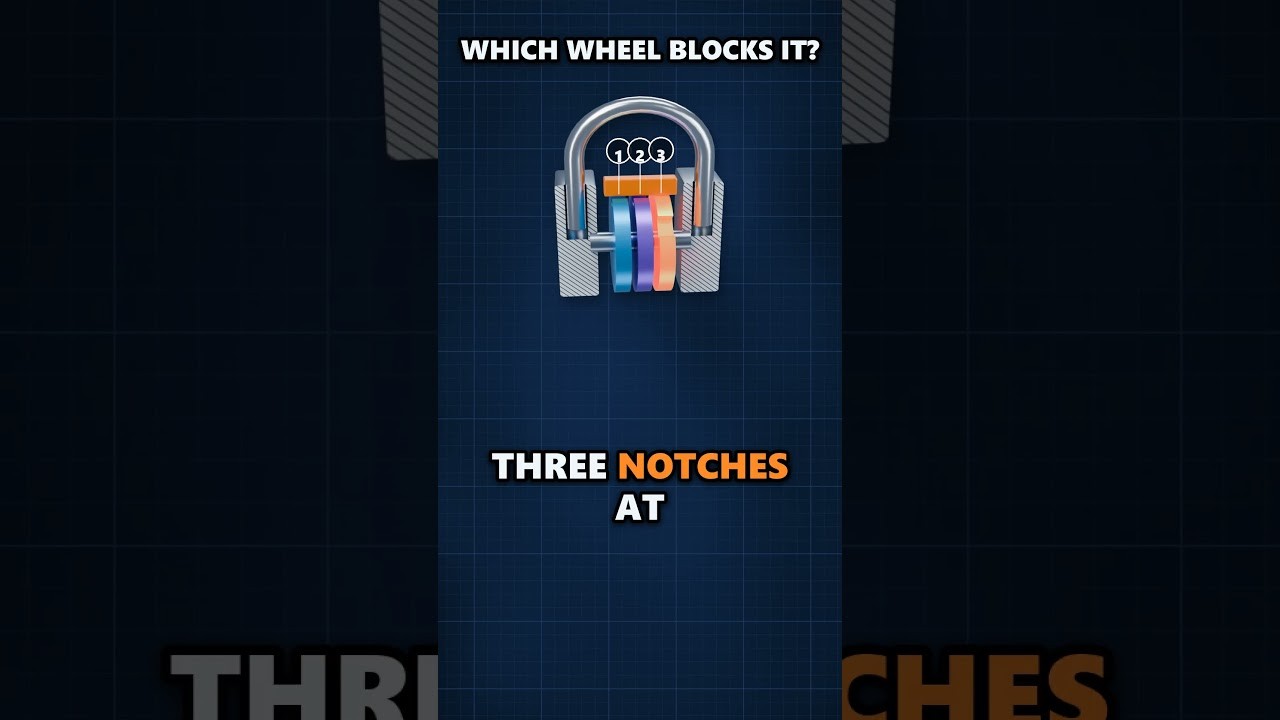Figure 1: Working Model Setup, Scientific Diagram & Project Prototype for Combination Padlock Notched Rotary Tumbler Wheel Pack