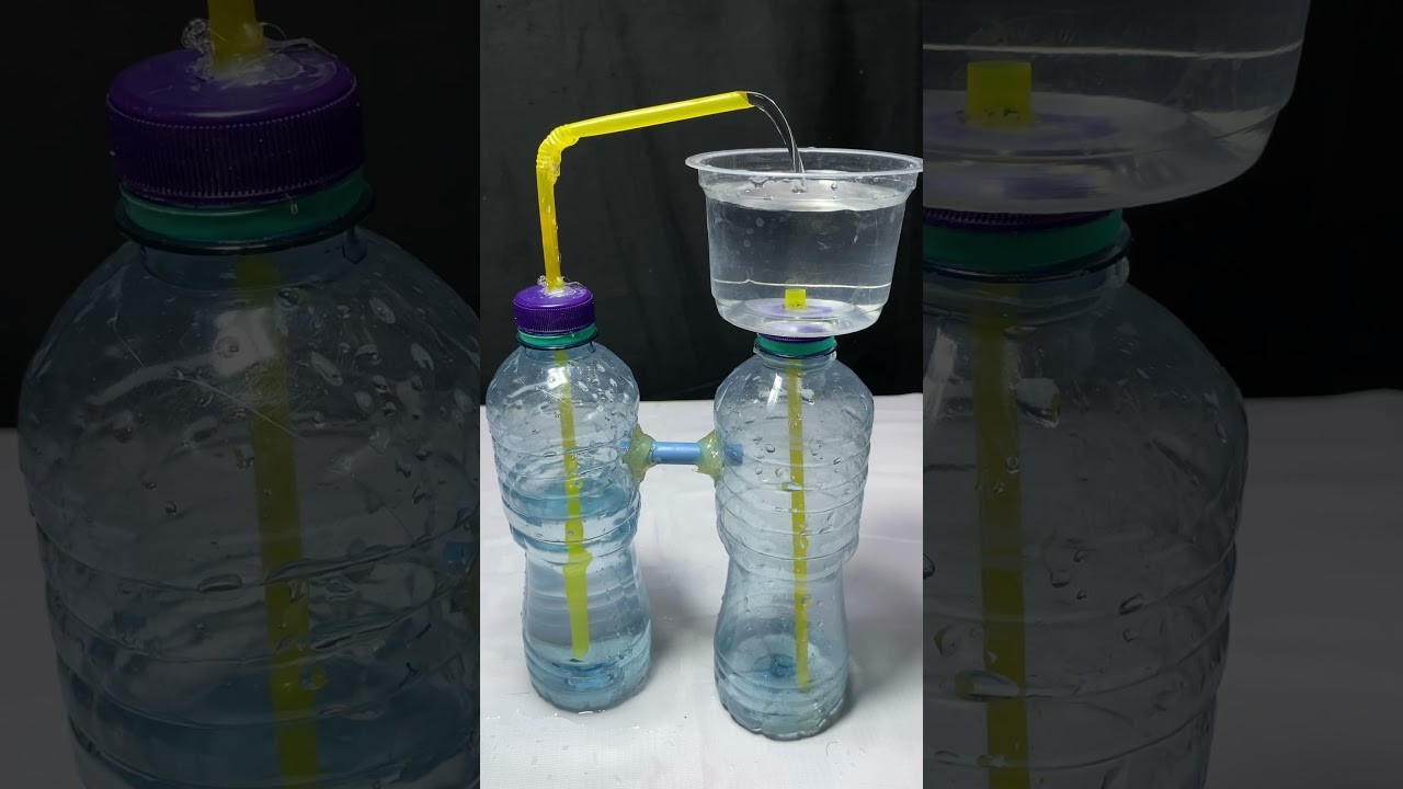 Figure 1: Working Model Setup, Scientific Diagram & Project Prototype for Continuous Siphon Water Transfer Working Model