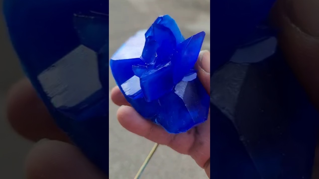 Figure 4: Working Model Setup, Scientific Diagram & Project Prototype for Copper Sulfate Monoclinic Crystal Growth Showcase Model